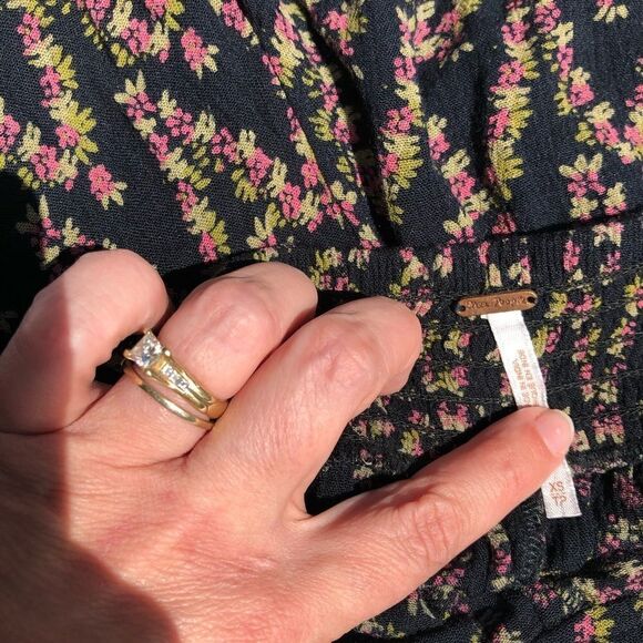 Free People Floral Zigzag Wave Shorts - Picture 4 of 4